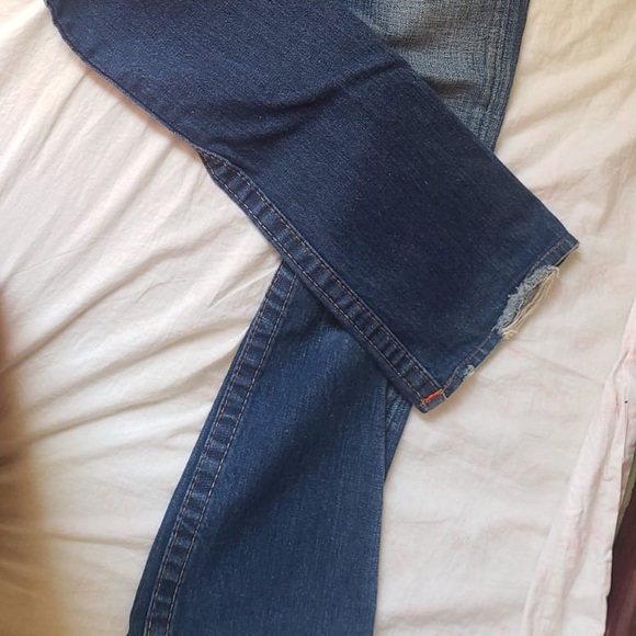 True Religion Dark Washed Blue Denim Jeans - Picture 3 of 4